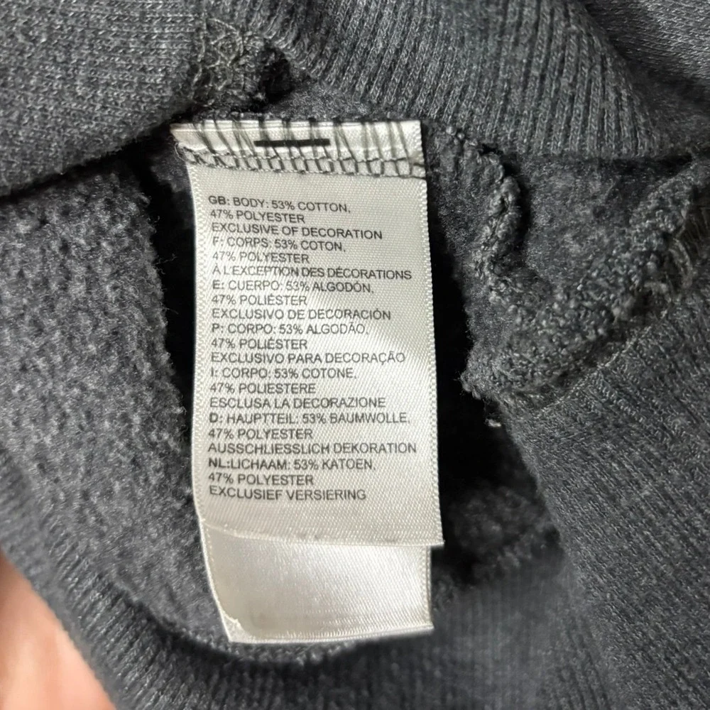 The North Face Hoodie Sweatshirt Charcoal Grey Heather Mens‎ Size Medium